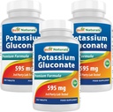 Beste Naturals Kalium gluconate 595 mg 250 tabletter (250 antall (pakke på 3))