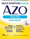 AZO Yeast Plus Dual Relief Tabletter, Yeast infeksjon og Vaginal symtom relief, lindrer Vaginal kløe og brenning, 60 teller