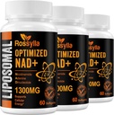1300 MG Liposomal NAD + Supplement | Høyeste absorpsjon | Reneste NAD Supplemet å øke NAD + Effektivt øker NAD+ Supplement for aldring defese, cellulær energi, lang levetid | 180 greve