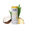LEILO | Kava Drevet Pina Colada Mocktail Drink | 12-Pack - Sukkerfri og ikke-ALC Funksjonell Relaxation Support | 12 fl oz Cans (pakke på 12)