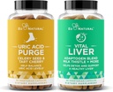 Purge! Uric Acid Flush og Vital Liver Bundle - Detox, rensing og reparasjon for felles støtte og aktiv mobilitet pluss optimal leverfunksjon og digestiv helse