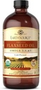 Solgar jordkilde Økologisk Flaksfrøolje - 16 fl oz - kaldt presset - Omega 3, 6 & 9 - USDA organisk, ikke-GMO, Glutenfri - Omega 31 Services
