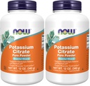 NU Kosttilskudd, Kaliumcitratpulver, støtter elektrolyttbalanse og normal pH*, essensiell mineral, 12-Ounce (pakke på 2)