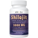 2000 MG Shilajit Supplement,Shilajit Resin Organic,Shilajit Kapsler,100% ren Shilajit med 85+ Trace Minerals & 60% Fulvsyre, Boost Energi & Immunitet,Vegetarian, Naturlig,60 Kapsler