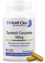 Patienten en gurkemeie curcumin 500 mg | Supplement for å støtte sunn inflammatorisk respons og mer* | med svart pepper  Extract 90 kapsler