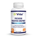 Premium Digestive enzymer med plantebaserte enzymer, støtter bedre digestion, bedre næringsstoffer absorpsjon (60 ikke-GMO grønnsaker kapsler)