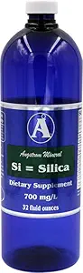 Silica kosttilskudd av Angstrom Minerals - flytende ionisk silica Mineral Water 32oz 700ppm