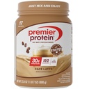 Premier Protein pulver, Café latte, 30g Protein, 1g Sukker, 100% Whey Protein, Keto Vennlig, Glutenfri, Ingen soya, 95 mg Koffein for energi, 23,9 oz (17 Serveringer)