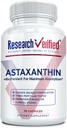 Forskning Bekreftet Astaxanthin - Kraftig antioksidant, kjemper gratis radikaler, støtter huden, hjernen, øynene og hjertet - sink RDA, vitamin E, BioPerine - 30 kapsler - ikke-GMO, laget i USA