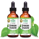 Botanisk valg: Gymnema Sylvestre flytende ekstrakt - alkohol og glutenfri, ikke-GMO, 1oz 2 Pack