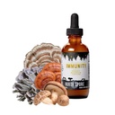 Nordspor organisk immunisme Mushroom Tinktur (2 oz) 100% frukting kroppen ekstrakter | Reishi, Chaga, Tyrkia Tail, Maitake, Shiitake | Certified Organic, Vegansk, Ikke-GMO | Adaptogen, laget i USA
