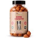 Truweight Kids Bone Vekst Gummier (Strawberry, Ages 2+) Alle Naturlige Kids & Todler Vitaminer - Vitamin D, Kalsium, K2, Magnesium Multivitamin - Naturlig vekst og utvikling, Bygger Sterke Bones, Vegansk