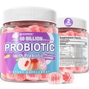 2Pack Probiotic + Prebiotics Gummies Sukker Gratis 60 milliarder CFU, 11 Strains Probiotika Fylte Gummies For Kvinner Digestiv Helse og Gut Helse, Støtter Diarré, Gas & Bloating