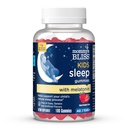 Mammas Bliss Kids Sov Melatonin Gummies, Ikke Habit-Forming med ingen kunstige farger, Flavors eller Gelatin - Alder 3 år + - Jordbær Flavor - 100 Sleep Gummies
