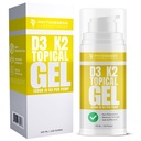 Vitamin D3 K2 Maks styrke Topical Gel - 15000+ IU Per Pump - Sunshine Vitamin - Støtter Bone & Joint Health, Immunstøtte - En måneds forsyning