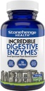Stonehenge Helse Utrolig Digestive Enzymes - 18 Plantebaserte Enzymes - Lipase, Lactase, Protease, Amylase, Bromelain for gass, Bloating, tretthet (1)