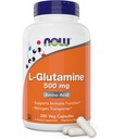 Nå L-Glutamin 500 mg 300 Veg Kapsler - Ikke-GMO Supplement - Vegan Lglutamin Caps