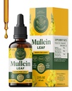 HERBAMAMA Mullein Drops for Lungs - Vegan Mullein Leaf Extract for Lungs Cleans Support - Ikke-GMO, alkohol og sukkerfri andningstilskudd, 28-dagers forsyning