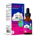 Kiddivit Baby Zink flytende dråper med eldrebær, vitamin D3 & C – Gentle Immune Support Supplement – 60 daglige serveringer, inulin forsterket prebiotisk fiber – sukkerfri, glutenfri, vegetarisk, 2oz