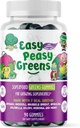 EasyPeasyGreens Daglige Veggie Gummier for barn - 90 Grønne Gummier - Hjelper Picky Eaters Få sine grønnsaker i - laget med 10 ekte grønnsaker ekstrakter og 100% Vegan