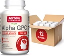 Jarrow Formler Alpha GPC, 300 mg, Diett Supplement, Hjerne Helse Supplementer for voksne, 60 Veggie kapsler, 30 dagers forsyning (PACK OF 12)
