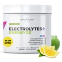 Livingood Daily Electrolytes pulver, elektrolyserer Hydration pulver med vitamin C, Taurin, D Ribose & FOS, sukkerfri elektrolytt drikk blanding, keto, glutenfri, sitron Lime Flavor, 30 serveringer
