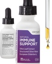 Triguard Plus Concentrate | Colloidal Silver, Sambucus Elderberry Extract & Olive Leaf Extract, 3-i-1 Flytende immunstøtte | Kraftig immunsystem Booster | Stor smak - 1oz / 30ml, laget i USA