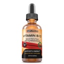 Ekstra styrke 6000mcg vitamin B12 Sublingual flytende dråper - Metylcobalamin, VIT B 12 støtter energi, Max absorpsjon, 60 serveringer, ikke-GMO, Vegan vennlig, produsert i USA