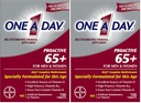 En dag Proaktiv 65+, Mens og kvinner multivitamin, Supplement med vitamin A, vitamin C, vitamin D og sink for immunhelse støtte*, kalsium, folsyre og mer, tablett 150 telling (Pack of 2)