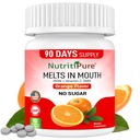 Chewable Iron Supplement for kvinner/menn (karbonyl jern 18 mg med vitamin C 30 mg) Tablett i oransje Flavor 90 greve (1)