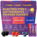 Keto Vitals Berry Electrolytes Powder Packets Ingen Sukker | Keto Vennlig Electrolytes Reisepakker | Variety Individuelle Stickpacks | Energi Drink Blande | Zero Calorie | Zero Carb (Berry Assortert, 30)