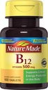 Naturlaget vitamin B-12 500 mcg tabletter 100 ea (pakke med 2)