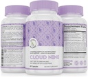 Sky 9 - Alt naturlig søvnhjelp Supplement - Avslappende vitamin & herbal formel - 10mg Melatonin Kalsium Magnisium L-Theanine 5-HTP GABA St John's Wort Ashwagandha Kamille & Mer 60 Vegan Capsules