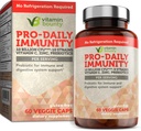 Vitamin Bounty Pro-Daily Probiotic - 10 milliarder CFU blanding, sink og vitamin C for digestive helse, immunstøtte prebioitika og probiotika for kvinner og menn - 60 kapsler