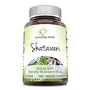 Amazing India Naturlig Shatavari 500 Mg per servering 250 Veggie kapsler Supplement | Ikke-GMO | Glutenfri