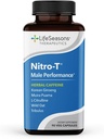 LifeSeasons Nitro-T - menns ytelsesstøtte Supplement - Forbedring Stamina & Energi - Fremme sunn blodsirkulasjon - L-Citrulline L-Theanine Tribulus Ginger Kava & kaffe - 90 Kapsler