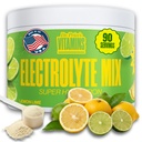Dr. Price Elektrolyte Mix | sukkerfri Hydration pulver med 72+ Spor Mineraler | Ingen sukker, rask dissolverende elektrolyter pulver pakker | sitron-Lime, 90 serveringer