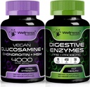 WELLNESS LABSRX Digestive Enzymer Kapsler ® Glukosamine Chondroitin Kapsler