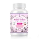 Probiotika for kvinner med prebiotika Cranberry D-Mannose Digestive Enzymes & Hibiscus 34 Strains 100 milliarder CFU Feminine Care Supplement for Vaginal Gut Urinal helse og pH Balance Support