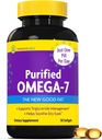 InnovixLabs renset Omega 7 Supplement - 210 mg Omega-7 Palmitolesyre, fiskeolje for metabolisme og triglycerid støtte, essensielle fettsyrer, IFOS godkjent, 30 Softgels
