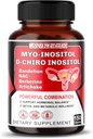 Myo-Inositol + D-Chiro Inositol – 150 kapsler – med folat, NAC, Berberin, CoQ10 og Detox blanding – støtte Hormonal Balance & Metabolic Wellness – Ikke-GMO, Glutenfri