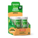 Amazing Grass Fizzy Grønn Tabletter Energi Tropiske: Grønn + Grønn Te Koffein, Vannflavorerende Tablett med Antioksidanter, 60 greve
