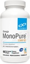 XYMOGEN Omega MonoPure 1300 EC - Fiskeolje med 3X større absorpsjon - DHA EPA Omega 3 Supplement for hjertehelse + Kognitiv støtte (60 Softgels)