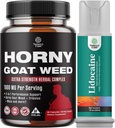 Bundle of Horny Goat Weed Extract Complex for menn og kvinner forbedret energi og utholdenhet og svart Maca Root Capsules for menn - styrke drive humør og energi Booster for menn