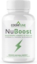 Koffeinpiller 100 mg med L-Theanine & B12 – Naturlig energi + fokus Supplement – Ren energi piller for menn og kvinner – Koffein L Theanine Nootropic – 60 Vegan Capsules