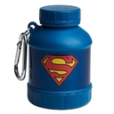 Smartshake Justice League Whey2Go Superman Protein Powder Oppbevaring Container 50g - BPA Gratis Shaker flaske Funnel for Whey Protein Powder + Protein Shakes 110ml, DC Comics Superman Gaver for menn