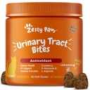 Zesty Paws Cranberry Urin Tract Bites for katter - Nyre og urinveistraktasje Helse - Myke Chews med D-Mannose, vitamin B6 & L-Arginin - Immun & Gut Support - Bacon - 60 Count