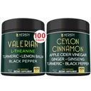 Bundle 5in1 Valerian Root Supplement & 6in1 Premium Ceylon Cinnamon Kosttilskudd