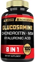 7000mg Glukosamine Chondroitin MSM med immunsupplement - støtte bein, felles helse, immunsystem og total helse - 100 kapsler