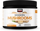 Force Factor Moderne Mushrooms pulver, Mushroom Supplement for å støtte energi, fokus, immunitet, & Digestion med Cordyceps, Tyrkia Tail, Chaga, Reishi, Lions Mane, Shiitake, Unflavored, 30 Services